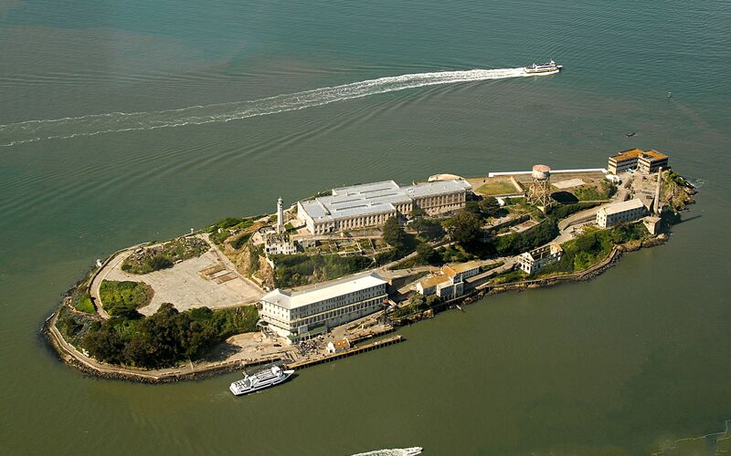 Ilha de Alcatraz na baía de São Francisco