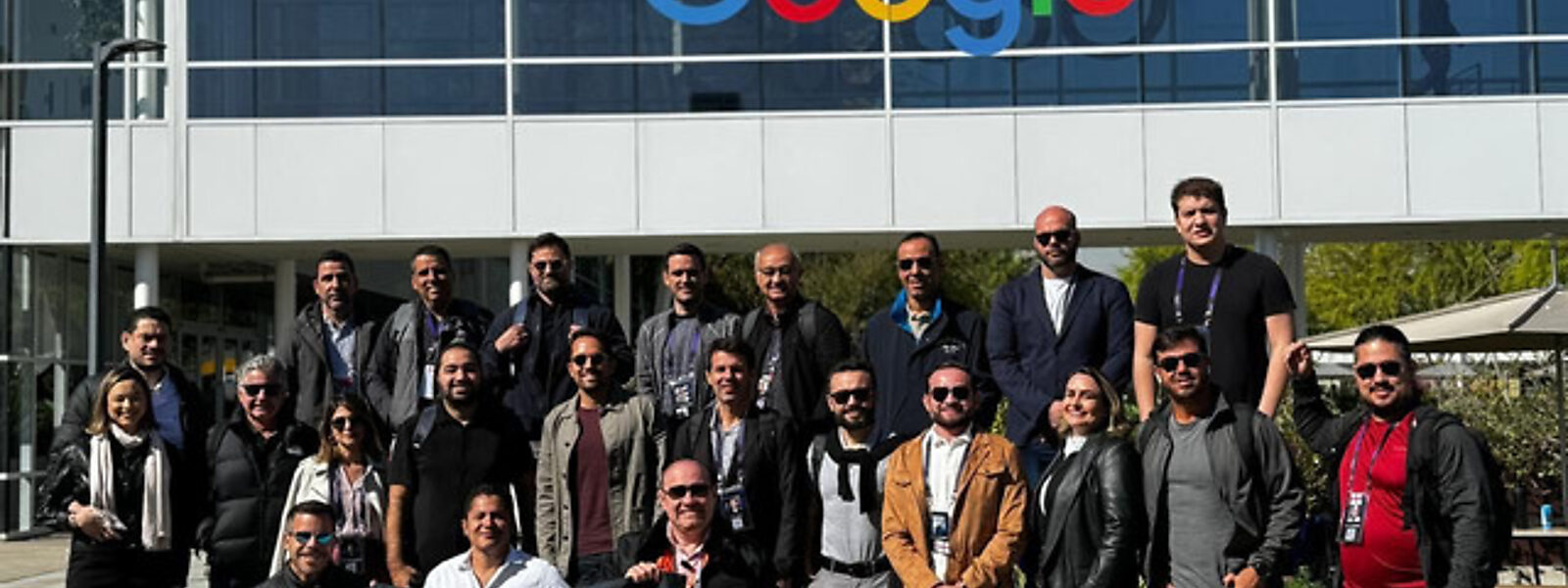 Turma APEX em visita ao Googleplex, sede do Google no Vale do Silício